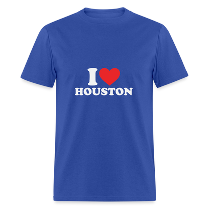 I Love Houston - Unisex T-Shirt - royal blue