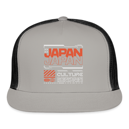 Japan Culture - Trucker Hat - gray/black