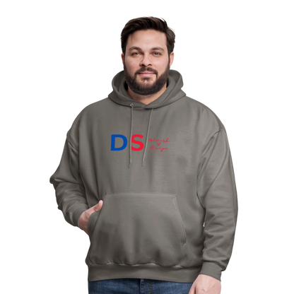 DS Artwork N Design - Men's Hoodie red and blue - asphalt gray