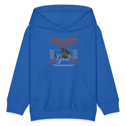Trust God - Kids' Hoodie - royal blue