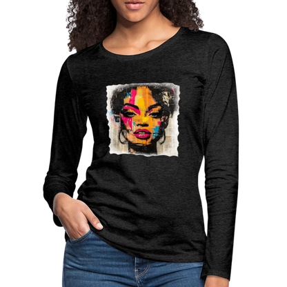 Pop Culture Women-2- Long Sleeve T-Shirt - charcoal grey