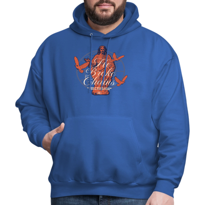 Chains Broken - Men's Hoodie - royal blue