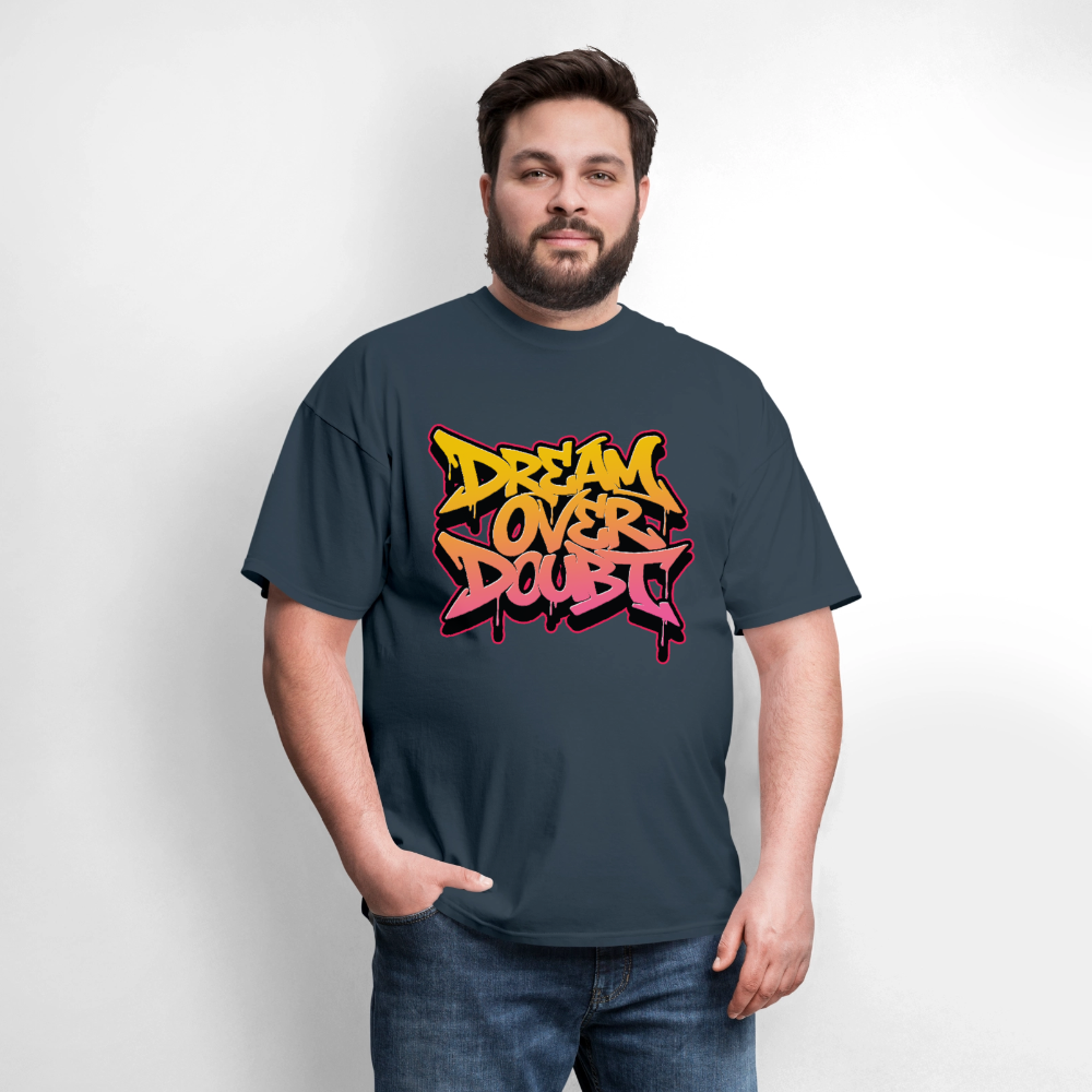 Dream Over Doubt - Graffiti Men's T-Shirt -  blue dusk