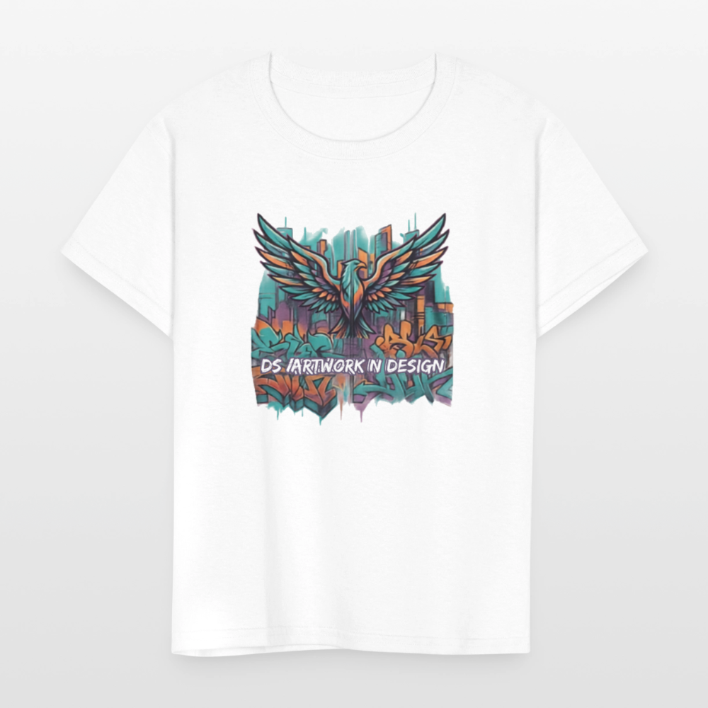 Graffiti Eagle - Kids' T-Shirt - white