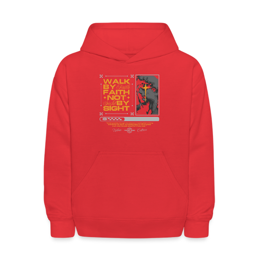 Walk By Faith - Kids' Hoodie - red