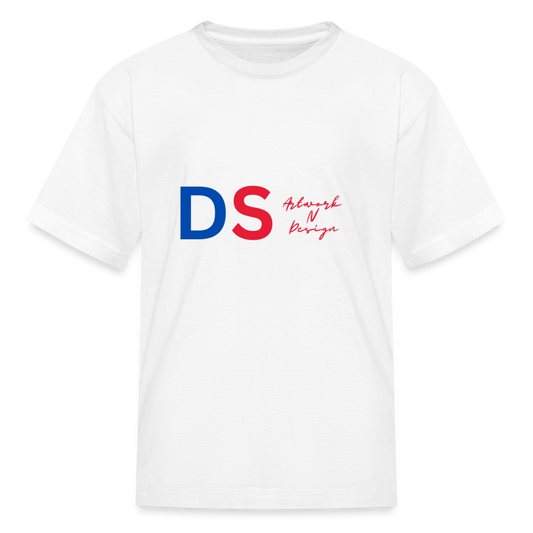 DS Artwork N Design - Kids' T-Shirt red and blue - white