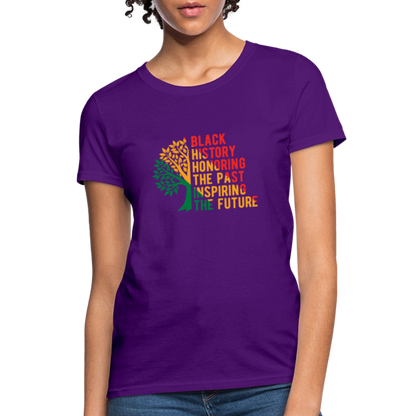 Black History - Women's T-Shirt - purple
