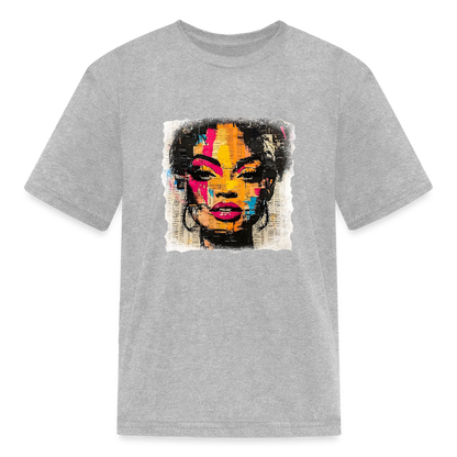 Pop Culture Woman 2 - Kids' T-Shirt - heather gray