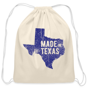 Made in Texas - Cotton Drawstring Bag - natural