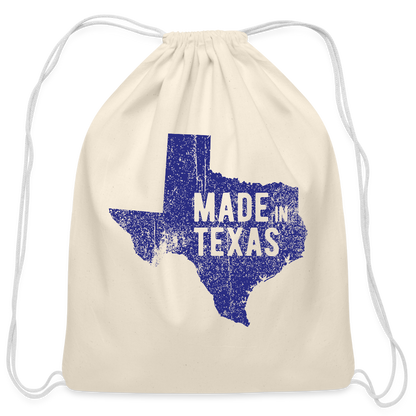 Made in Texas - Cotton Drawstring Bag - natural