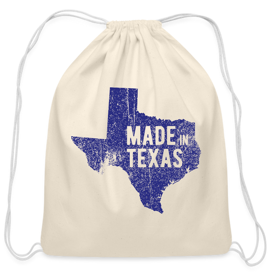 Made in Texas - Cotton Drawstring Bag - natural