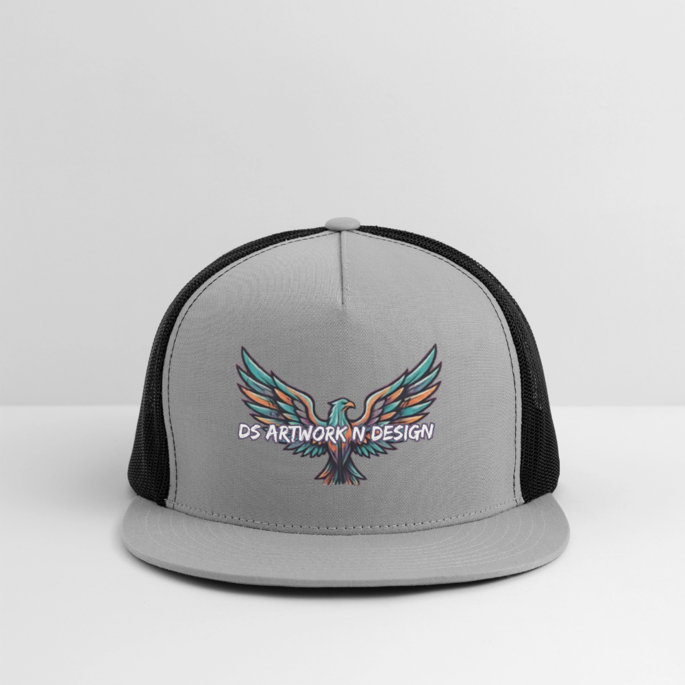 Graffiti Eagle - Trucker Hat - gray/black