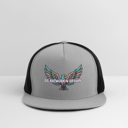 Graffiti Eagle - Trucker Hat - gray/black