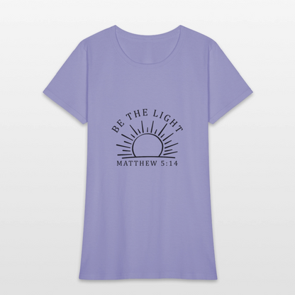 Be the Light - Women's T-Shirt - lavender