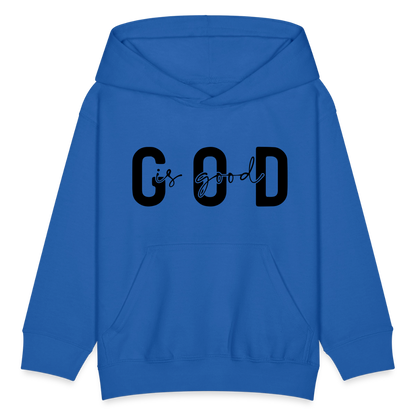 God is Good - kids hoodie - royal blue