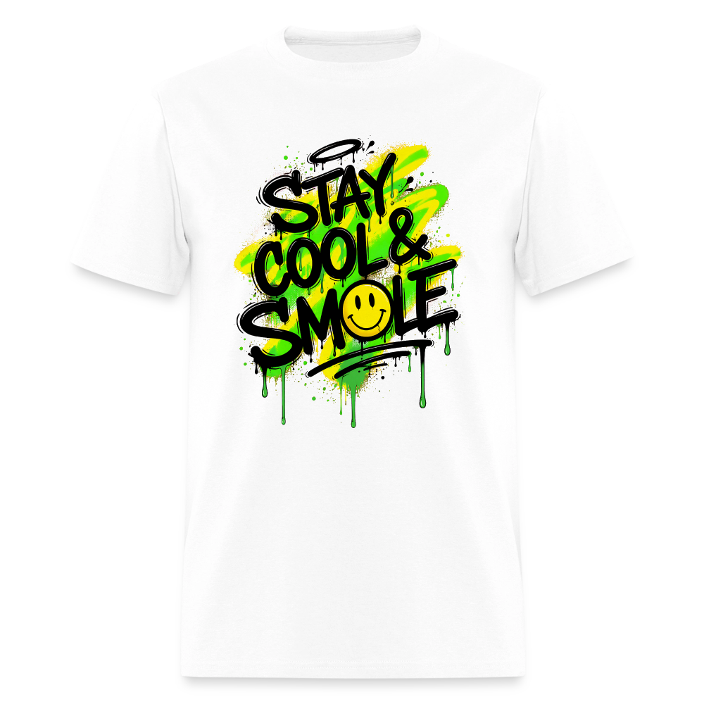 Stay Cool - Graffiti Men's T-Shirt - white