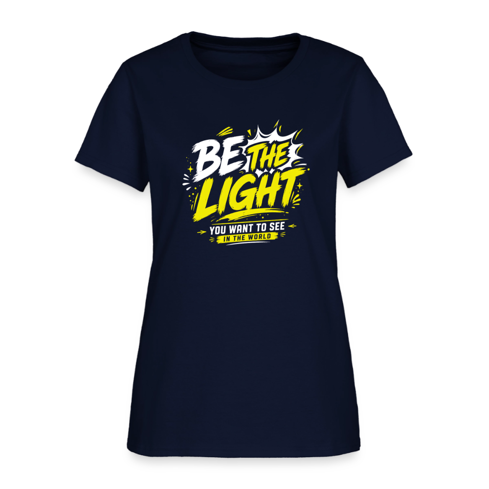 Be the Light -  Women's T-Shirt - navy