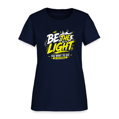 Be the Light -  Women's T-Shirt - navy