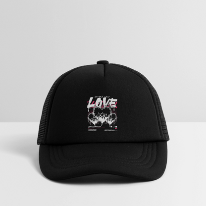Spread Your Love - Kid's Trucker Cap - black