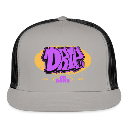 Drip - Graffiti Trucker Hat - gray/black