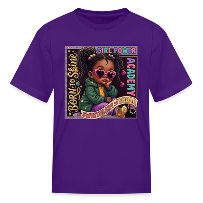 Black Girl Power - Swetheart Squad Kids' T-Shirt - purple