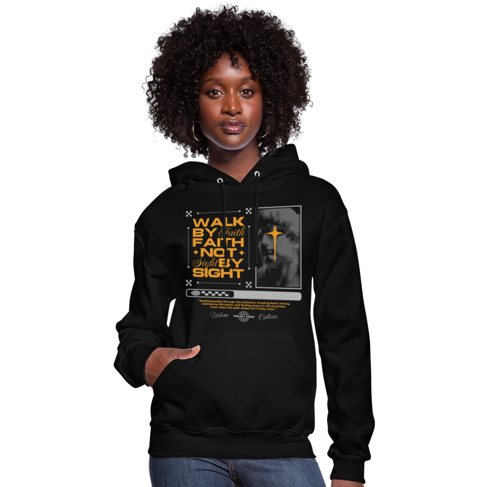 Walk By Faith - Women's Hoodie - black