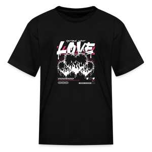 Spread Your Love - Kids' T-Shirt - black