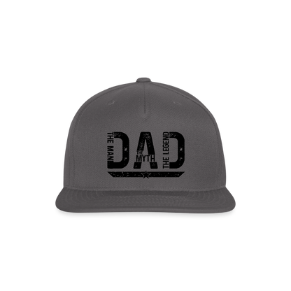 The Legend - Snapback Baseball Cap - dark grey