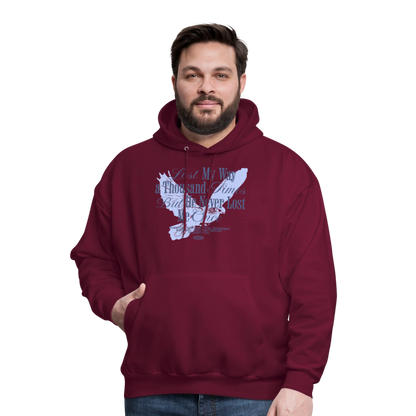 God is with Us - Men's Hoodie - burgundy