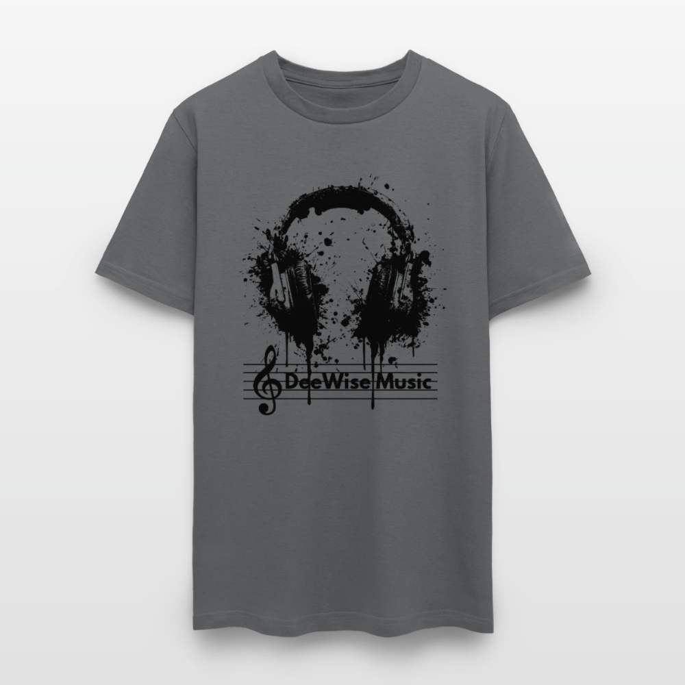 DeeWise Music - Headphones T-Shirt - charcoal