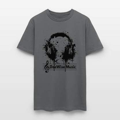 DeeWise Music - Headphones T-Shirt - charcoal