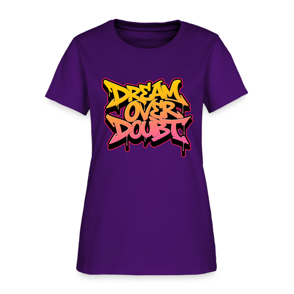 Drem Over Doubt - Graffiti Women's T-Shirt - purple