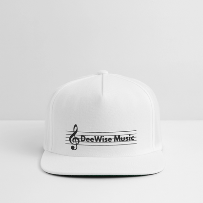 DeeWise Music - Snapback Baseball Cap - white