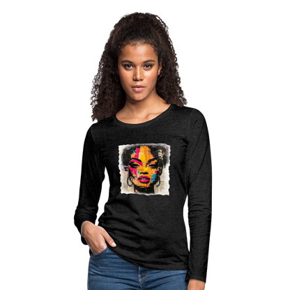 Pop Culture Women-2- Long Sleeve T-Shirt - charcoal grey