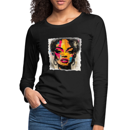 Pop Culture Women-2- Long Sleeve T-Shirt - black