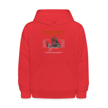 Trust God - Kids' Hoodie - red