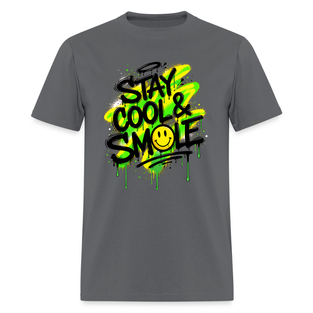 Stay Cool - Graffiti Men's T-Shirt - charcoal