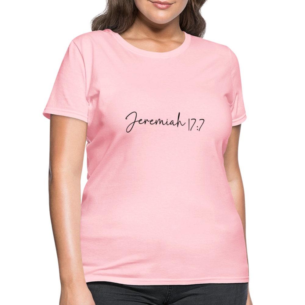 Jeremiah 17:7 - Women's T-Shirt - pink