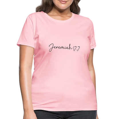Jeremiah 17:7 - Women's T-Shirt - pink