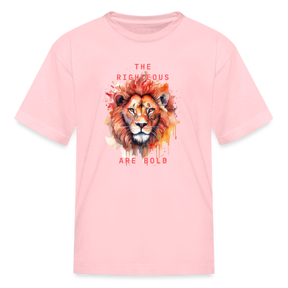Bold Lion - Kids T-Shirt - pink