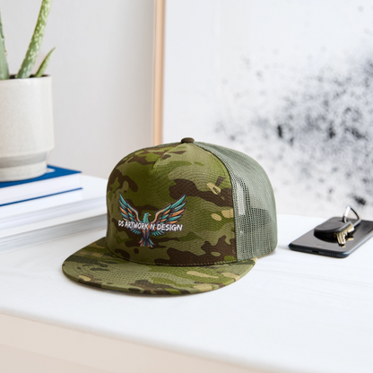 Graffiti Eagle - Trucker Hat - MultiCam\green