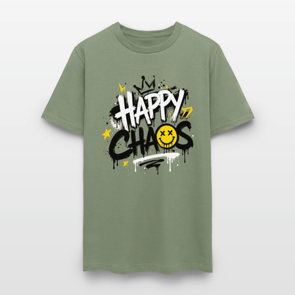 Happy Chaos - Graffiti Men's T-Shirt - military green