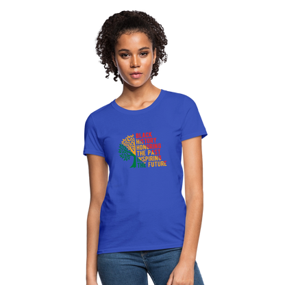 Black History - Women's T-Shirt - royal blue
