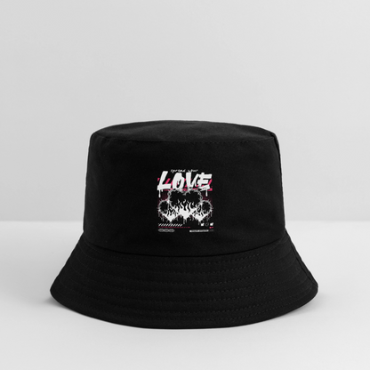 Spread Your Love - Kid's Bucket Hat - black