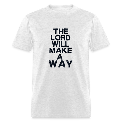 The Lord will make a way - Men's T-Shirt - light heather gray