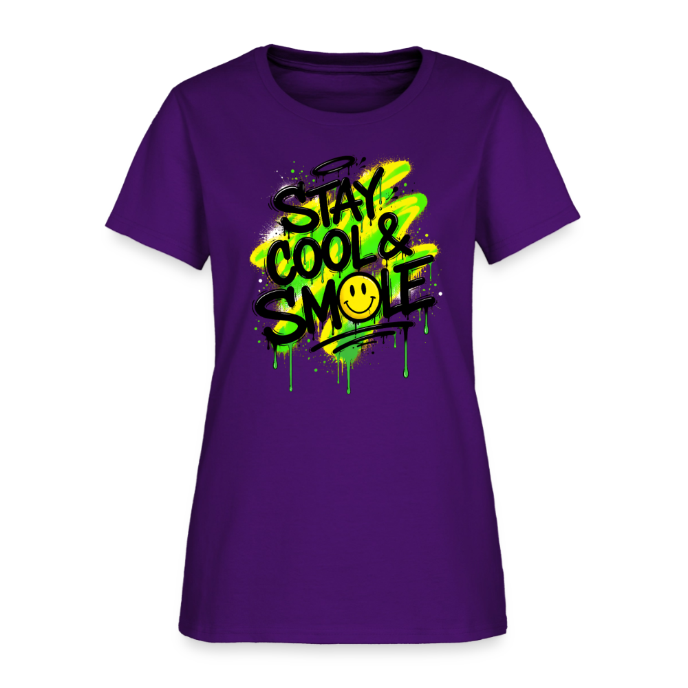 Stay Cool - Graffiti Women's T-Shirt - purple
