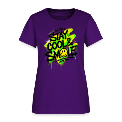 Stay Cool - Graffiti Women's T-Shirt - purple