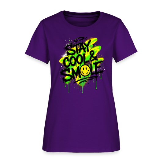 Stay Cool - Graffiti Women's T-Shirt - purple