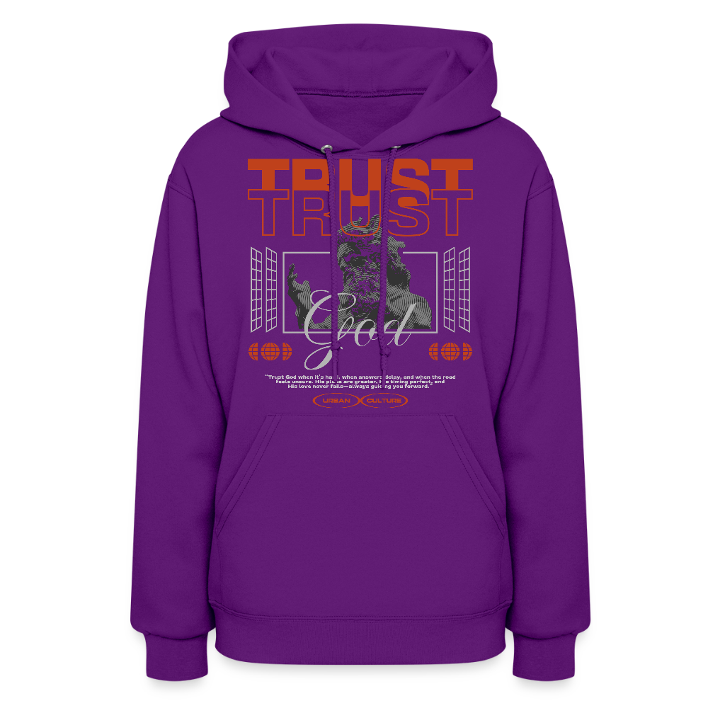 Trust God - Women's Hoodie - purple