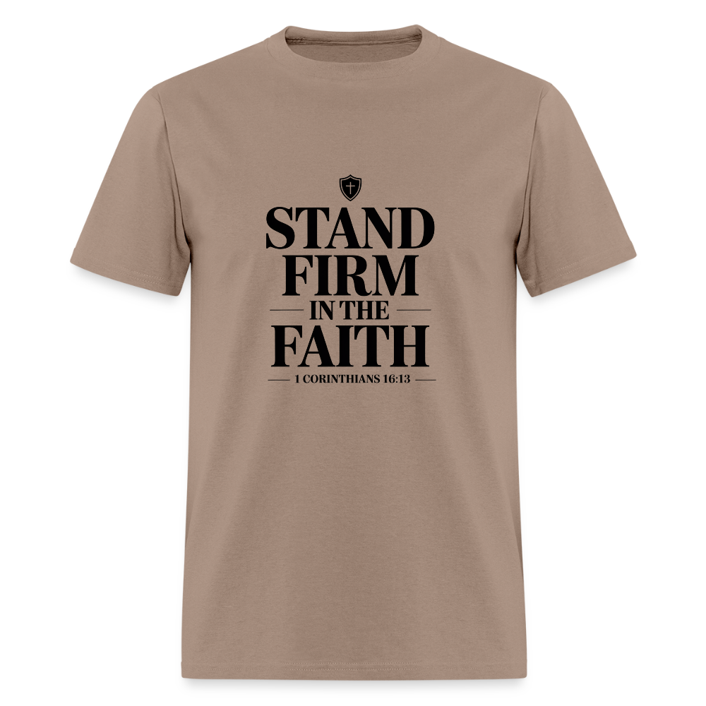 Stand Firm - men's T-Shirt - brown savana